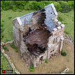 Ruined Norman Keep - King and Country, DnD, Pathfinder, 15mm, 28mm, 32mm, wargaming terrain, scatter scenery D&D medieval castle