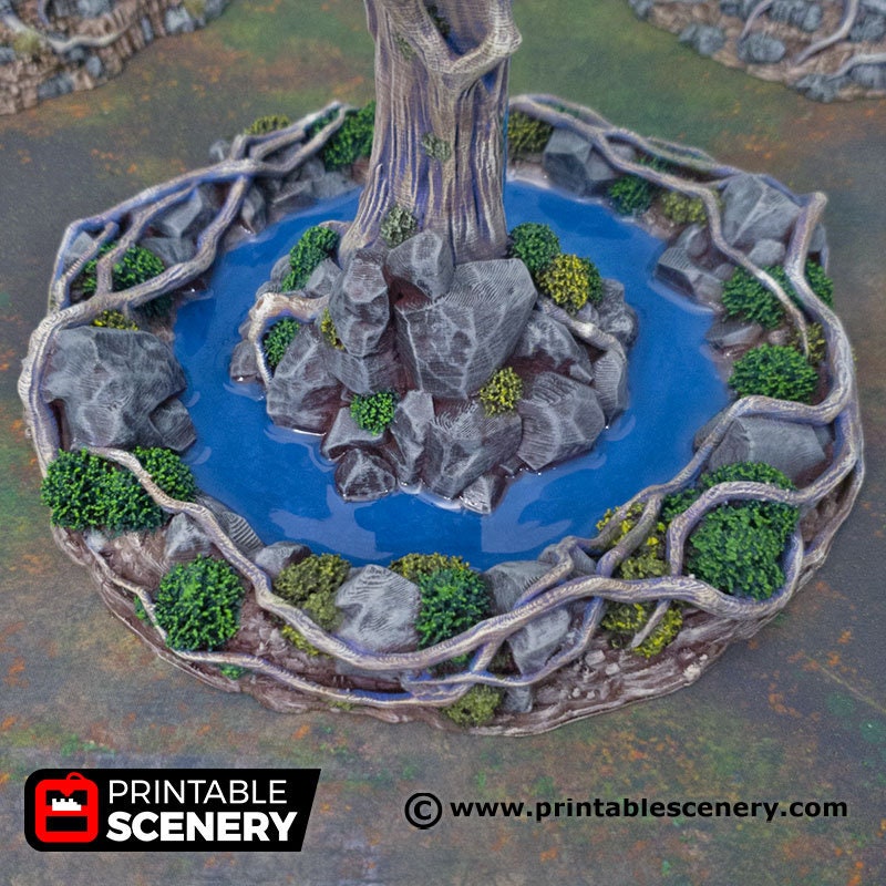 Feywood Shrine - Shadowfey Wilds, DnD 5E, Pathfinder 2E 15mm, 28mm, 32mm, wargaming terrain, scatter scenery, D&D bolt action,