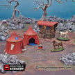 Traveller's Camp - Shadowfey Wilds, DnD 5E, Pathfinder 2E 15mm, 28mm, 32mm, wargaming terrain, scatter scenery, D&D bolt action