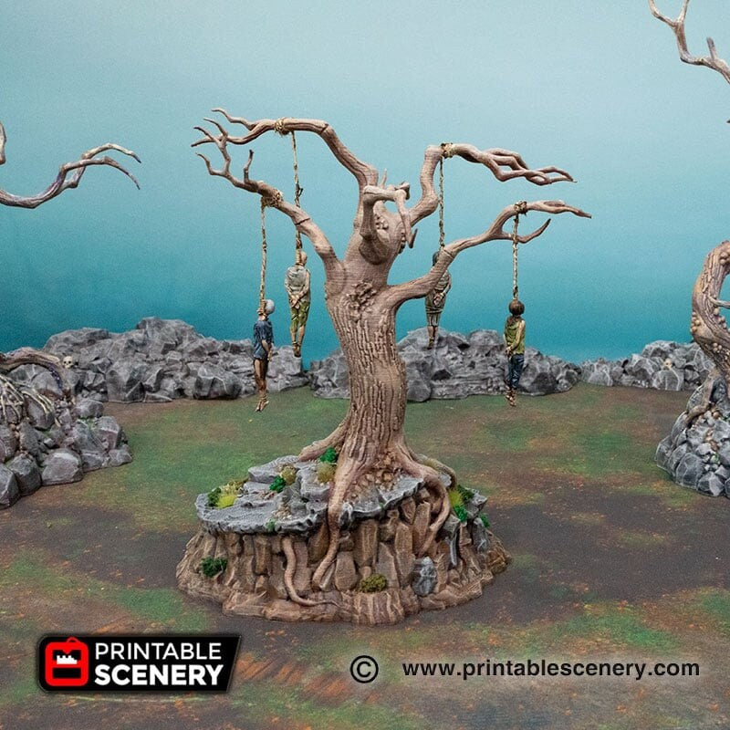Hangman's Tree - Shadowfey Wilds, DnD 5E, Pathfinder 2E 15mm, 28mm, 32mm, wargaming terrain, scatter scenery, D&D bolt action