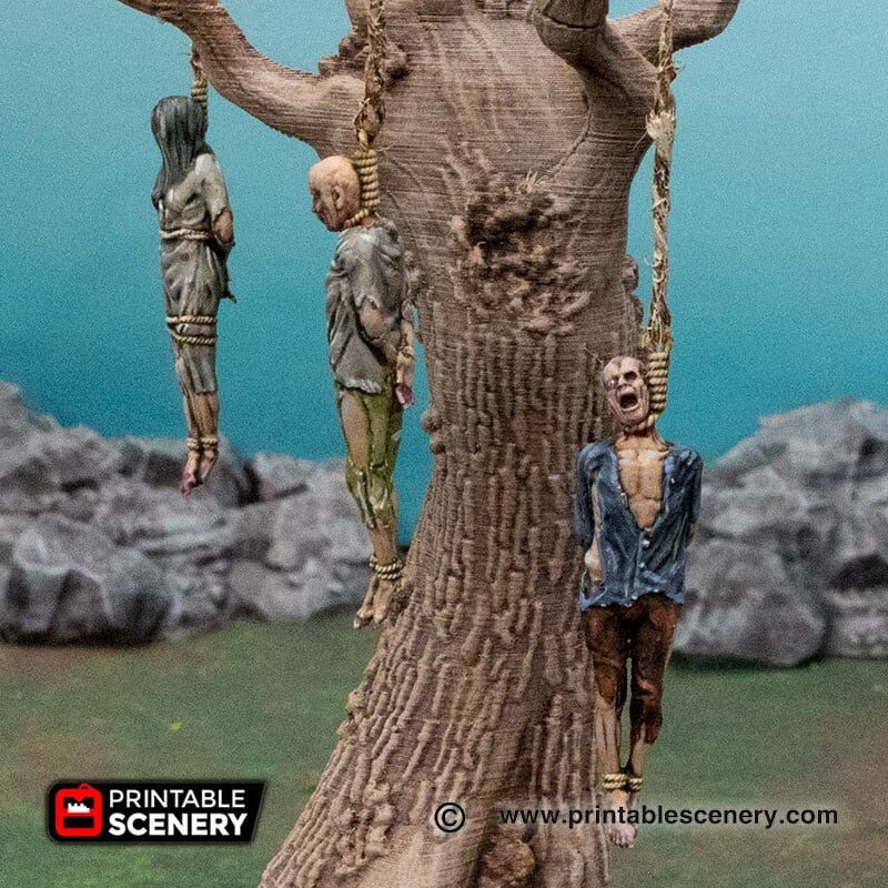 Hangman's Tree - Shadowfey Wilds, DnD 5E, Pathfinder 2E 15mm, 28mm, 32mm, wargaming terrain, scatter scenery, D&D bolt action