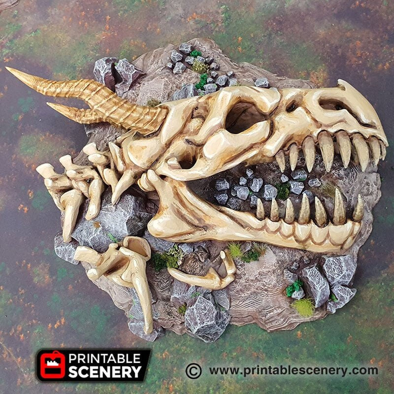 Dragon's Graveyard - Shadowfey Wilds, DnD 5E, Pathfinder 2E 15mm, 28mm, 32mm, wargaming terrain, scatter scenery, D&D bolt action