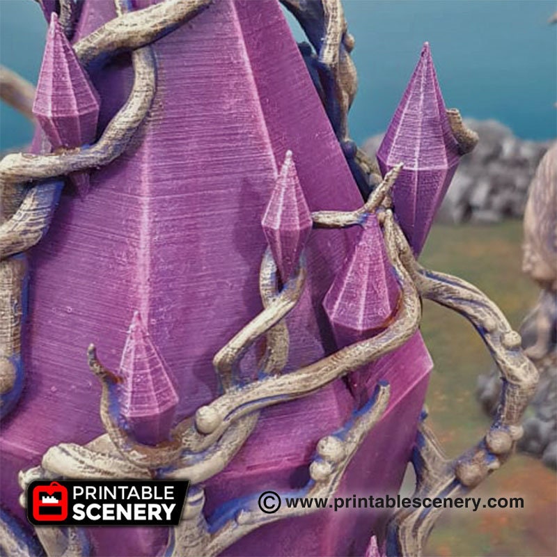 Corrupted Feyheart - Shadowfey Wilds, DnD 5E, Pathfinder 2E 15mm, 28mm, 32mm, wargaming terrain, scatter scenery, D&D