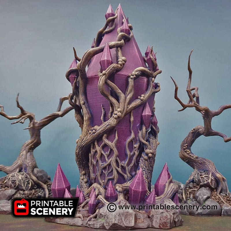Corrupted Feyheart - Shadowfey Wilds, DnD 5E, Pathfinder 2E 15mm, 28mm, 32mm, wargaming terrain, scatter scenery, D&D