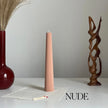 Greko Column Soy Wax Candle: Ribbed Pillar, Decorative Taper
