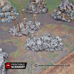 Jagged Rocks Scatter - Shadowfey Wilds, DnD 5E, Pathfinder 2E 15mm, 28mm, 32mm, wargaming terrain, scatter scenery, D&D
