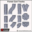 Forest Cart Tracks 12pc - Shadowfey Wilds, DnD 5E, Pathfinder 2E 15mm, 28mm, 32mm, wargaming terrain, scatter scenery, D&D