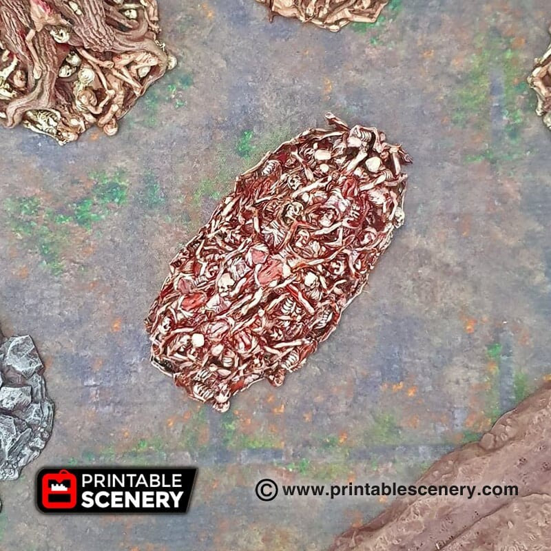 Corpse Piles - Shadowfey Wilds, DnD 5E, Pathfinder 2E 15mm, 28mm, 32mm, wargaming terrain, scatter scenery, D&D