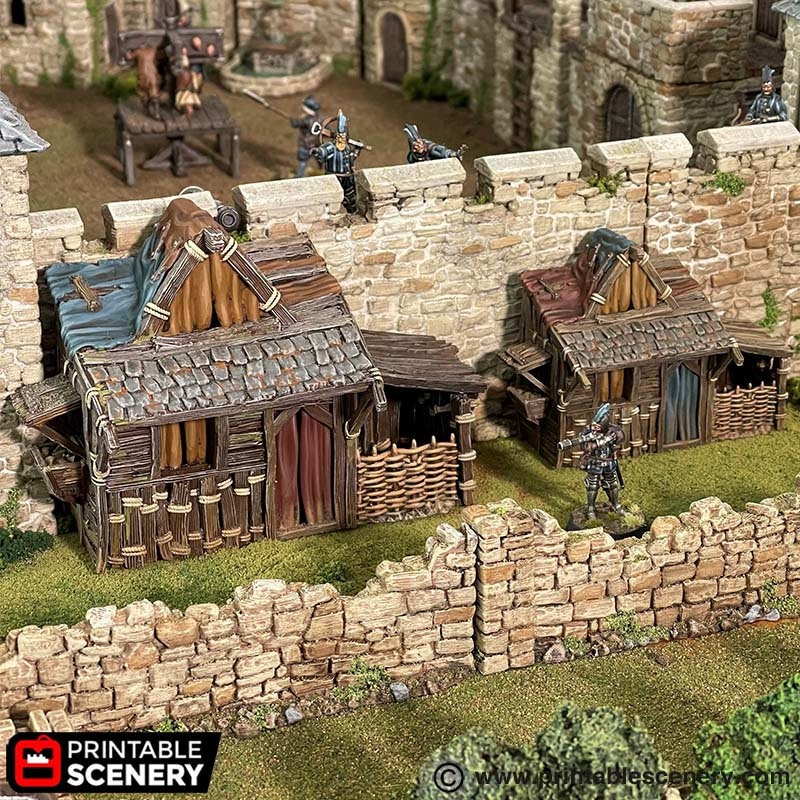 Medium Shanty - King and Country, DnD, Pathfinder, 15mm, 28mm, 32mm, wargaming terrain, scatter scenery D&D medieval