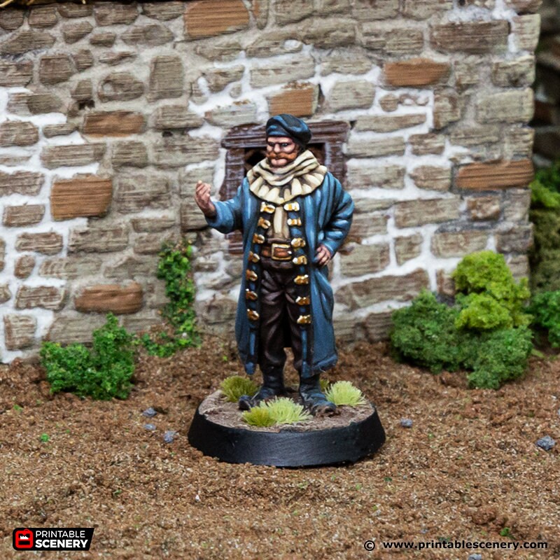 The Grocer - King and Country, DnD 5E, Pathfinder 2E 15mm, 28mm, 32mm, wargaming terrain, scatter scenery, D&D village town