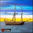 The Brig - The Lost Ships, DnD 5E, Pathfinder 2E 15mm, 28mm, 32mm, wargaming terrain, scatter scenery, D&D age of sail, pirate