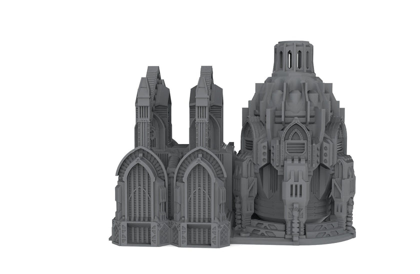 Terra Forma Facility - Gothic Scifi terrain - Infinity, Legion, Sci-fi, Scifi, Cyberpunk, tabletop, Scatter Scenery 32mm 28mm