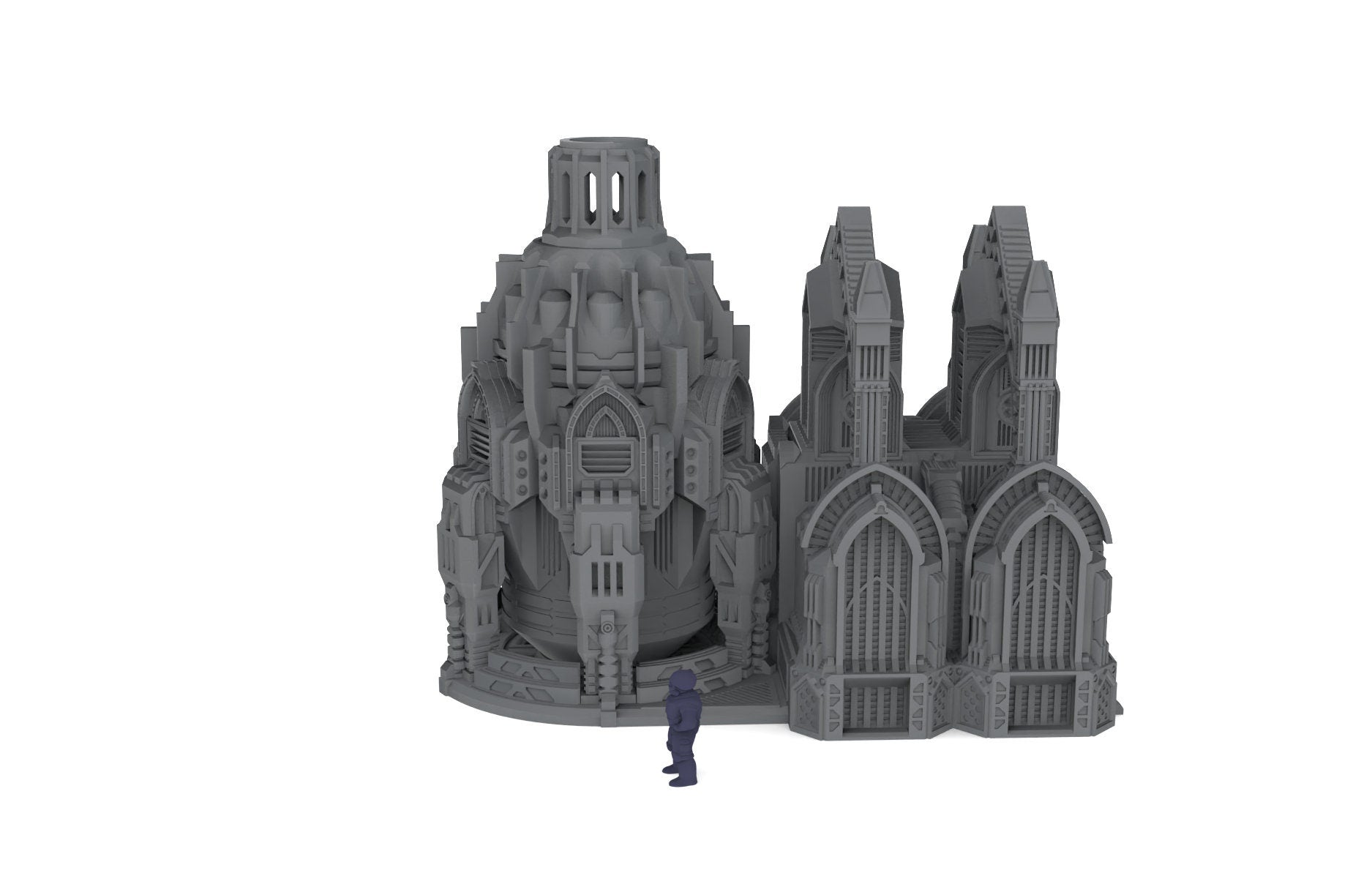 Terra Forma Facility - Gothic Scifi terrain - Infinity, Legion, Sci-fi, Scifi, Cyberpunk, tabletop, Scatter Scenery 32mm 28mm