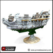 Flying Frigate - The Lost Ships, DnD 5E, Pathfinder 2E 15mm 28mm 32mm, wargaming terrain, scatter scenery, D&D age of sail pirate