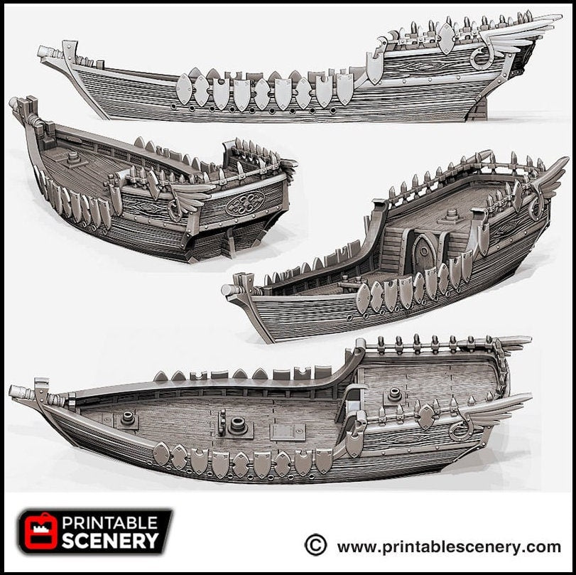 Dhow - The Lost Ships, DnD 5E, Pathfinder 2E 15mm 28mm 32mm, wargaming terrain, scatter scenery, D&D age of sail pirate