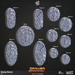 Dragon Seekers Resin Miniature Bases - CnP | DnD Miniature | 25mm | 30mm | 35mm | 50mm | 60mm, Basing | Base | Mini | Pathfinder