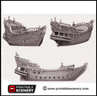 The Galleon - The Lost Ships, DnD 5E, Pathfinder 2E 15mm 28mm 32mm, wargaming terrain, scatter scenery, D&D age of sail pirate