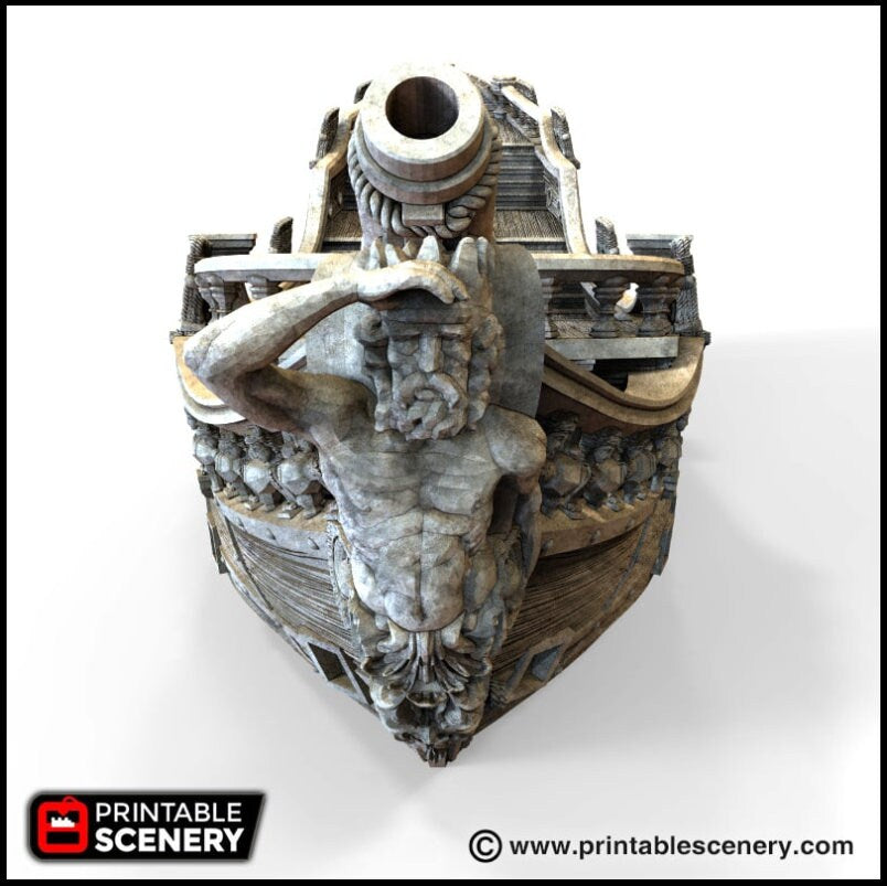 The Galleon - The Lost Ships, DnD 5E, Pathfinder 2E 15mm 28mm 32mm, wargaming terrain, scatter scenery, D&D age of sail pirate