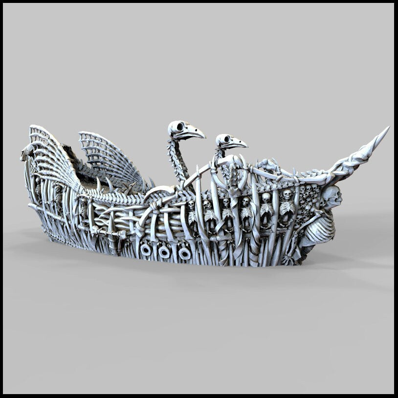 The Undead Fluyt - The Lost Ships, DnD 5E, Pathfinder 2E 15mm 28mm 32mm, wargaming terrain, scatter scenery D&D age of sail pirate
