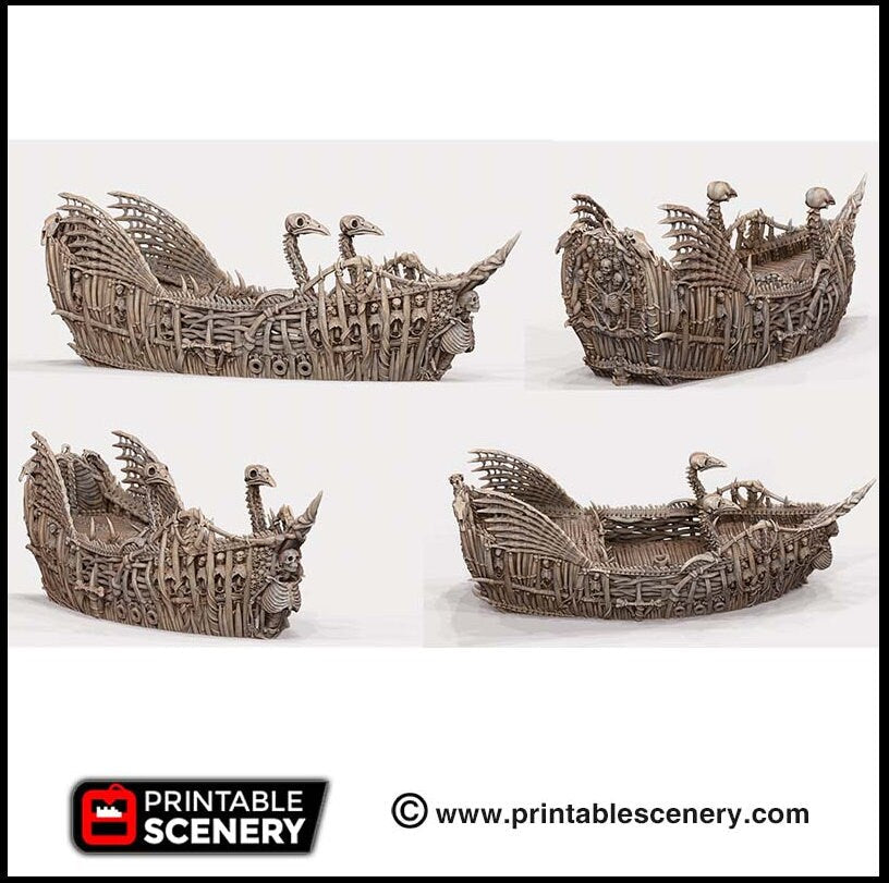 The Undead Fluyt - The Lost Ships, DnD 5E, Pathfinder 2E 15mm 28mm 32mm, wargaming terrain, scatter scenery D&D age of sail pirate