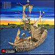 The Undead Fluyt - The Lost Ships, DnD 5E, Pathfinder 2E 15mm 28mm 32mm, wargaming terrain, scatter scenery D&D age of sail pirate