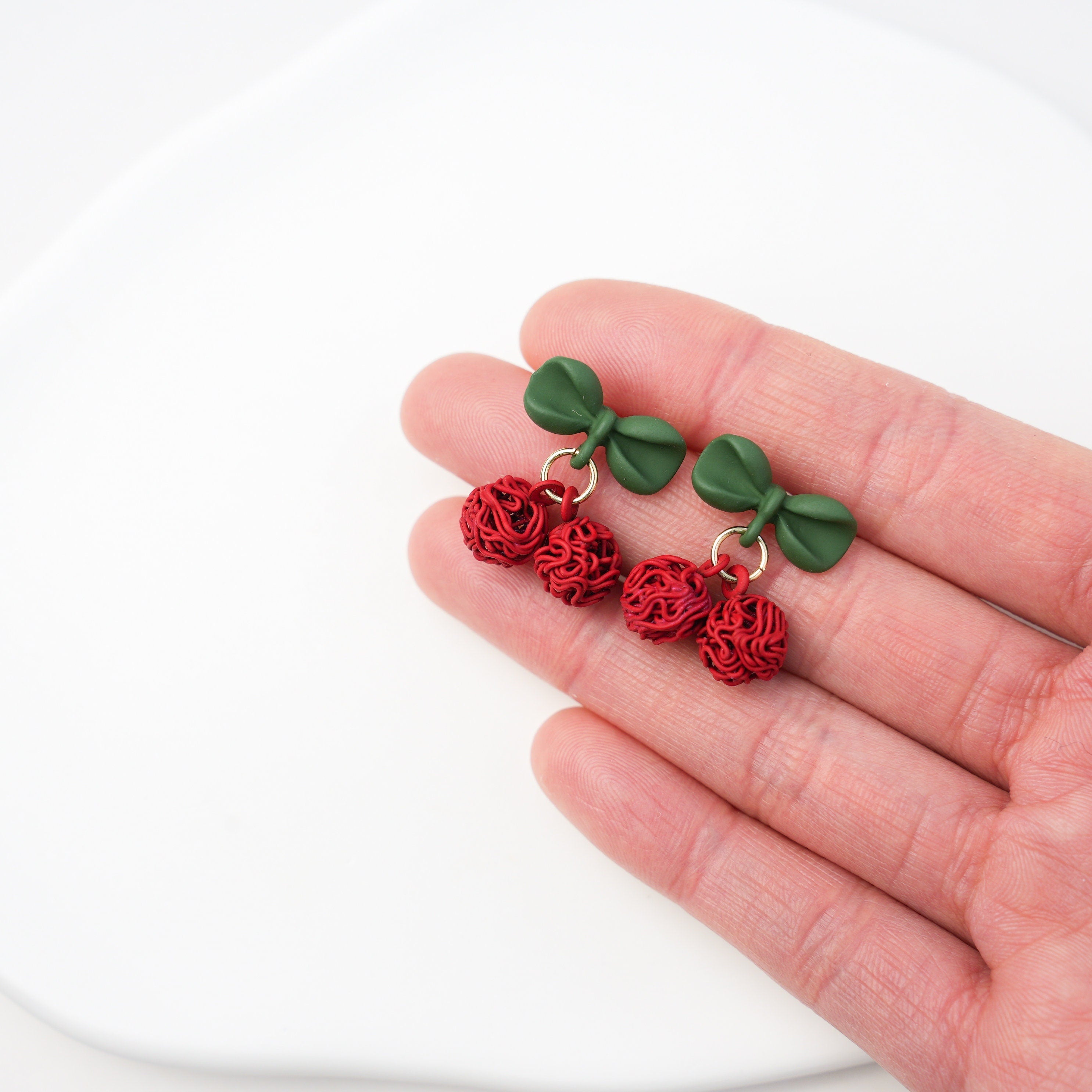 Cherry Drop Earrings