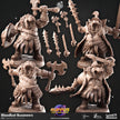 Bloodlust Buccaneers - Cast n Play Huppus Space Mercenaries | DnD Miniature | Giff, Hippo, Fighter, Barbarian, Melee, Cleric, Paladin, Tank