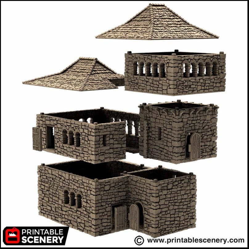 The Kings Quarters - King and Country, DnD, Pathfinder, 15mm, 28mm, 32mm, wargaming terrain, scatter scenery D&D medieval