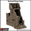 Ruined Kings Gate - King and Country, DnD, Pathfinder, 15mm, 28mm, 32mm, wargaming terrain, scatter scenery D&D medieval