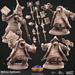 Oblivion Spellcasters - Cast n Play Huppus Space Mercenaries | DnD Miniature Giff, Hippo, Wizard, Sorcerer, Warlock, Cleric, Magic, Summoner