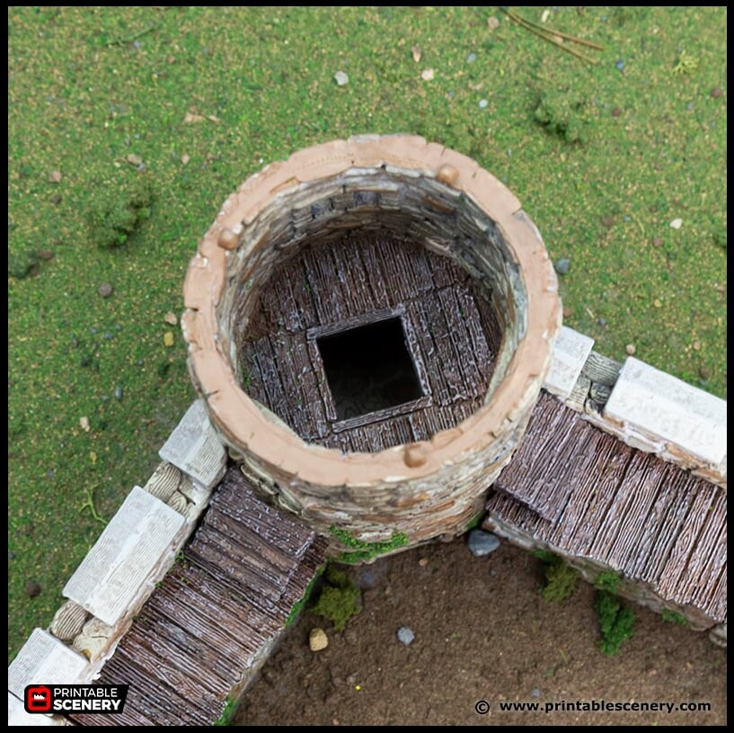 King's Round Tower - King and Country, DnD, Pathfinder, 15mm, 28mm, 32mm, wargaming terrain, scatter scenery D&D medieval castle