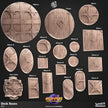 Deck Bases - Resin Miniature Bases - CnP | DnD Miniature | 25mm | 30mm | 35mm | 50mm | 60mm, Basing | Base | Mini | Pathfinder