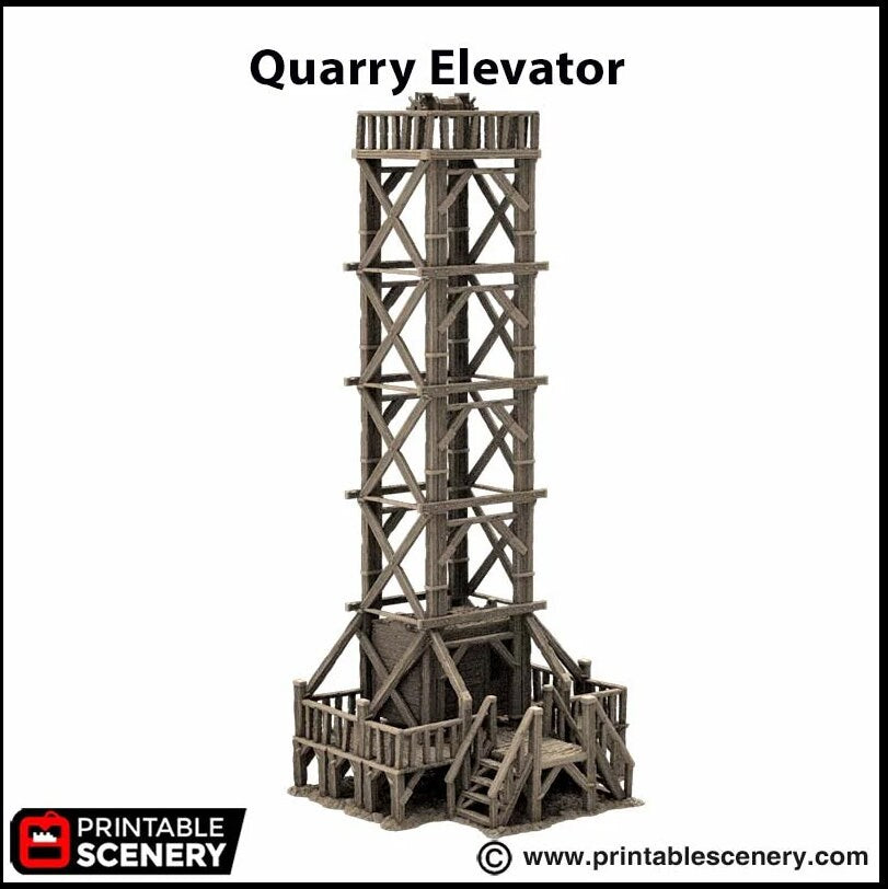 Quarry Elevator - King and Country, DnD, Pathfinder, 15mm, 28mm, 32mm, wargaming terrain, scatter scenery D&D medieval castle