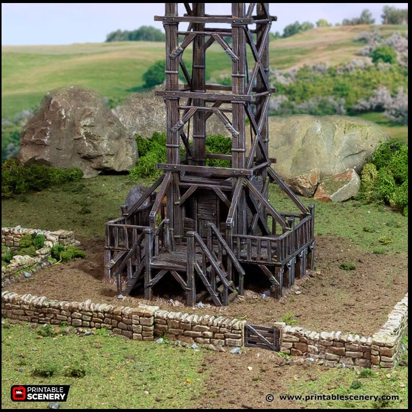 Quarry Elevator - King and Country, DnD, Pathfinder, 15mm, 28mm, 32mm, wargaming terrain, scatter scenery D&D medieval castle