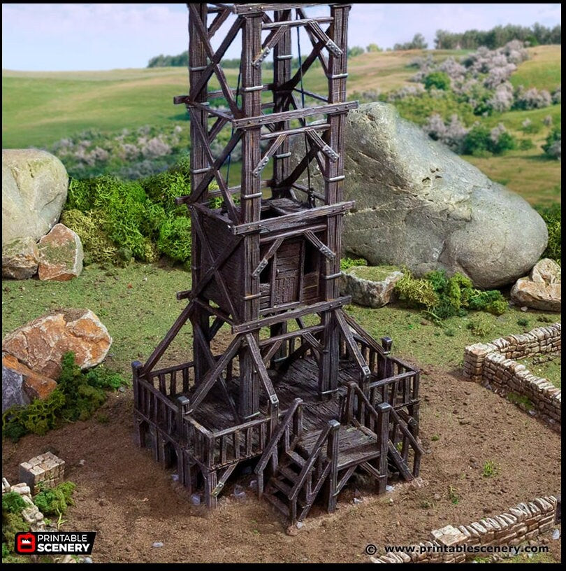 Quarry Elevator - King and Country, DnD, Pathfinder, 15mm, 28mm, 32mm, wargaming terrain, scatter scenery D&D medieval castle