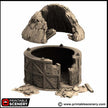 Ruined Small Round House - King and Country, DnD, Pathfinder, 15mm, 28mm, 32mm, wargaming terrain, scatter scenery D&D medieval
