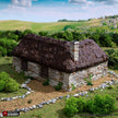 Highland Stone Barn - King and Country, DnD, Pathfinder, town, 28mm, 32mm, wargaming terrain, village, scatter scenery D&D medieval building
