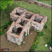 French Mausoleum - King and Country, dnd Medieval building, Graveyard, Crypt, Wargaming Terrain, Scatter scenery, 28mm 32mm 15mm