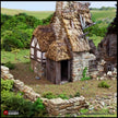 Ruined Country Manor - King and Country, dnd Medieval building, Village, Town, Wargaming Terrain, Scatter scenery, 28mm 32mm 15mm, House