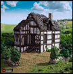Wattle And Daub Barlyway Cottage - King and Country, dnd Medieval building, Village, Town, Wargaming Terrain, Scatter scenery, House