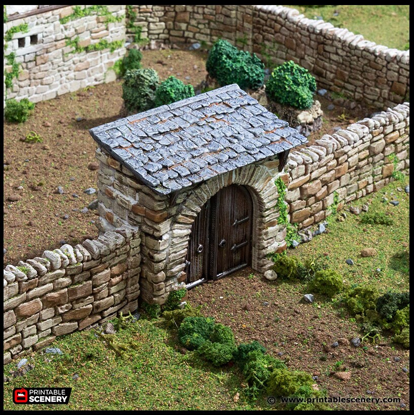 Farm Gate - King and Country, dnd Medieval building, Village, Town, Wargaming Terrain, Scatter scenery, House, Farming, Chicken, Walls Stone