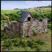 Ruined Farm Pig Pen - King and Country, dnd Medieval building, Village, Town, Wargaming Terrain, Scatter scenery, Farming, Diorama, Animals