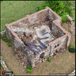 Ruined Norman Keep - King and Country, DnD, Pathfinder, 15mm, 28mm, 32mm, wargaming terrain, scatter scenery D&D medieval castle