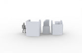 Bathroom Scatter Terrain - Novus Landing, EC3D, Infinity, Legion Sci-fi, Cyberpunk 2077, Wargaming Scenery, Washroom, Realism