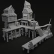 Pirate Dock - Pirates vs. Sailors Nightmare At Sea - DnD, Wargaming, Ocean, Boat, Ship, Docks, Tortuga, Black Flag, Pathfinder, Age of Sail