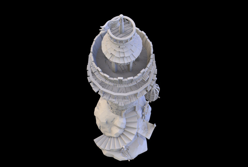 Pirate Lighthouse - Pirates vs. Sailors Nightmare At Sea - DnD, Wargaming, Ocean, Boat, Ship, Tortuga, Black Flag, Age of Sail, Caribbean