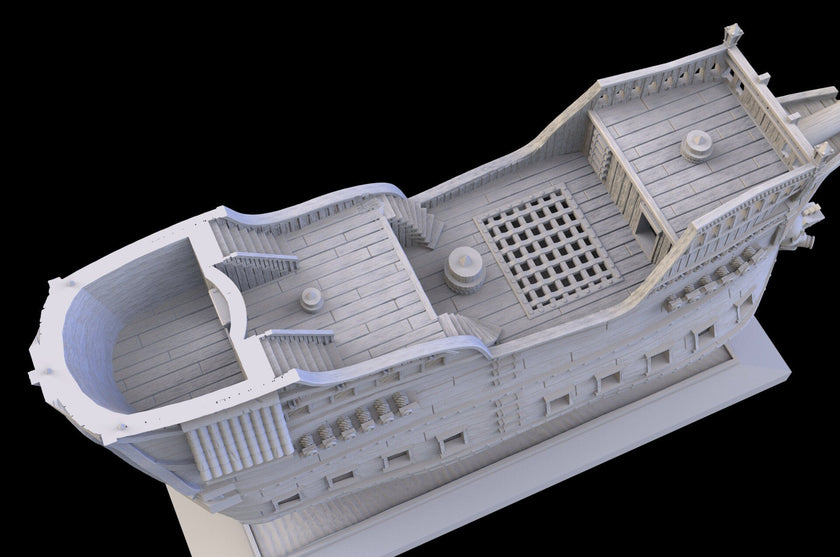 Pirate Ship - Pirates vs. Sailors Nightmare At Sea - DnD, Wargaming, Ocean, Boat, Ship, Tortuga, Black Flag, Age of Sail, Caribbean