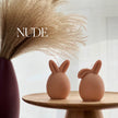 Easter Bunny Egg Candle: Handmade Soy Wax Spring Decor