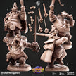 Orbital Navigators - Cast n Play Huppus Space Mercenaries | DnD Miniature | Giff, Hippo, Fighter, Barbarian, Rogue, Cleric, Paladin, Bard