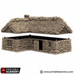 Highland Stone Barn - King and Country, DnD, Pathfinder, town, 28mm, 32mm, wargaming terrain, village, scatter scenery D&D medieval building